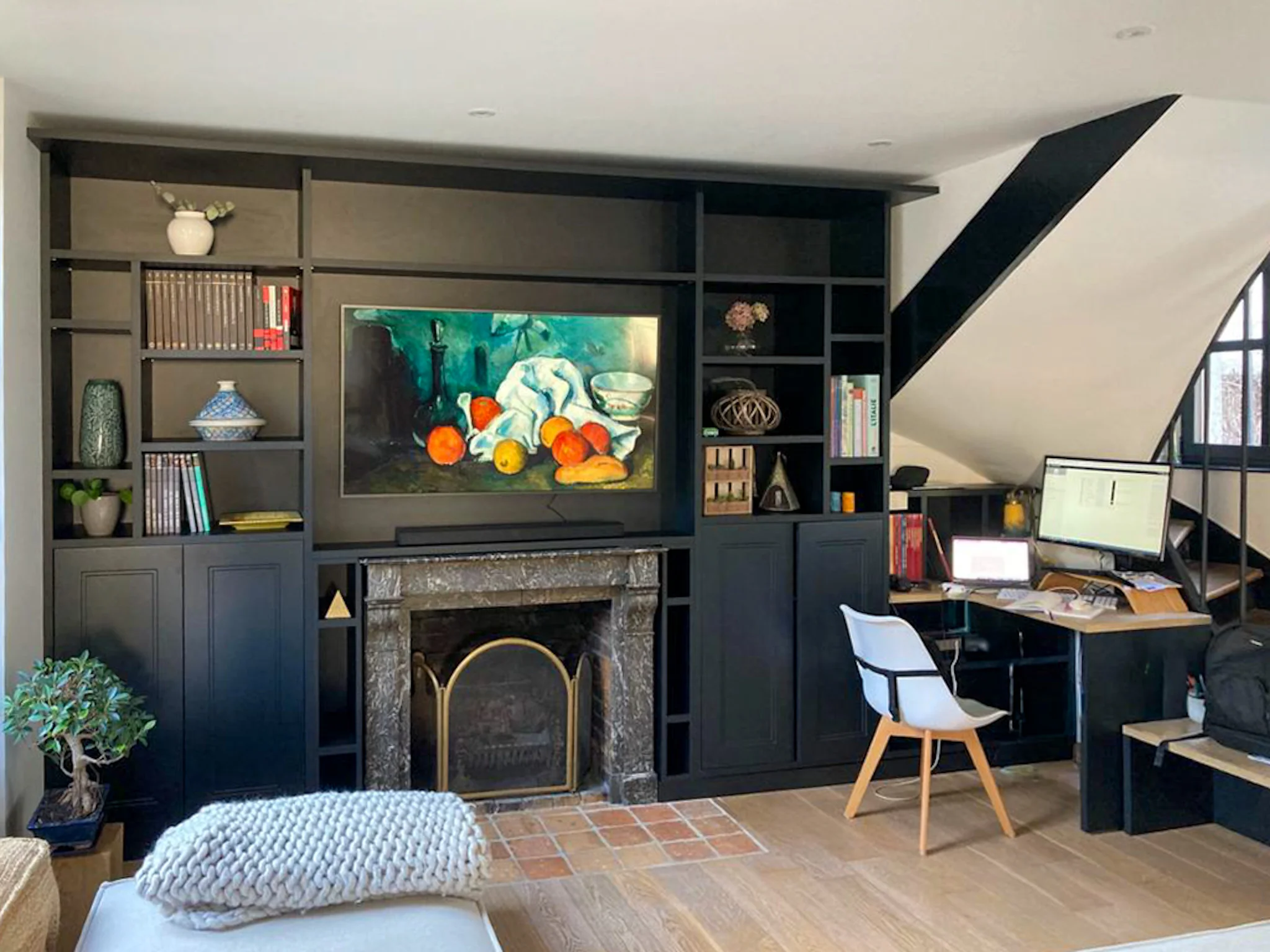 La cheminée avait besoin d'un écrin